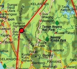 Image carte partielle Malaisie